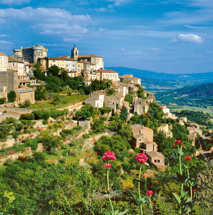 Die Stadt Gordes in der Provence