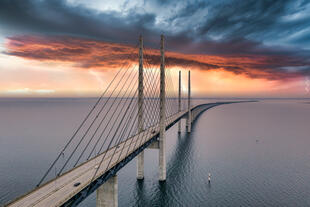 Öresundbrücke zwischen Dänermark und Schweden