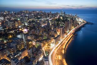 Beirut bei Nacht
