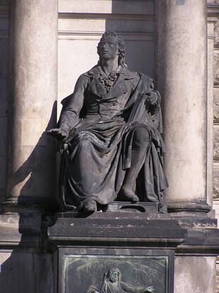 Denkmal Friedrich Schiller; Semperoper Dresden
