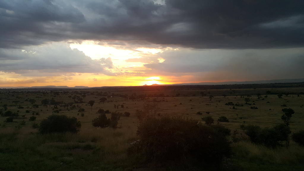 Sonnenuntergang vom Mara River Post
