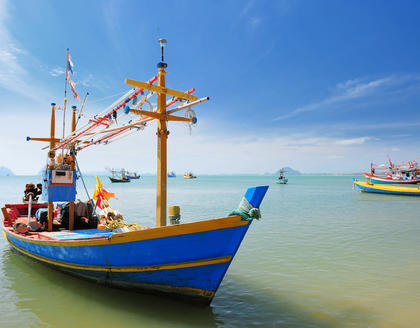 Traditionelles Boot in Hua Hin