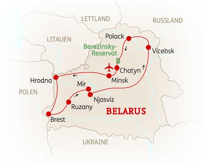 8 Tage Belarus Rundreise Höhepunkte 2020