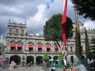 Puebla, Hauptplatz mit Kathedrale