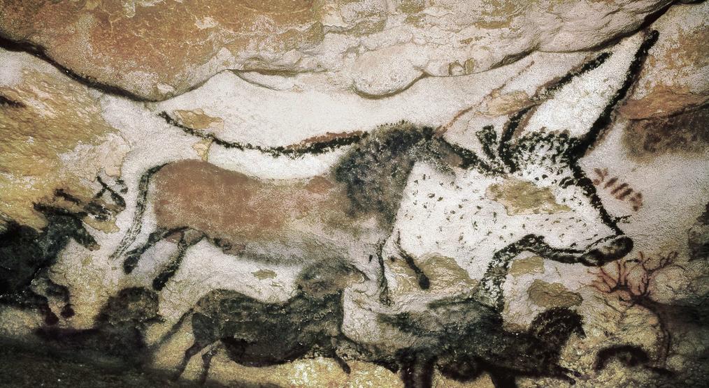 Malereien in Höhlen von Lascaux 