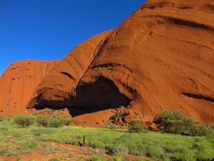 Chrakteristische Färbung des Uluru / Ayers Rock