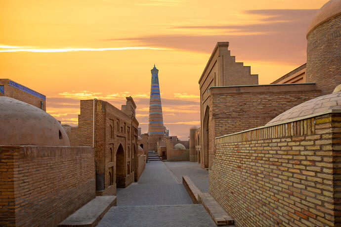 Sonnenuntergang in Khiva