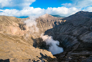 Krater des Vulkans