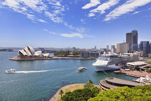 Blick auf Sydney und Opera House 