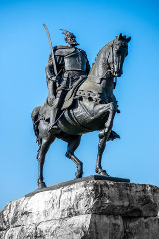 Reiterstatue Skanderbeg
