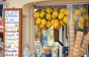 Lemon Ice Cream Kiosk in Capri