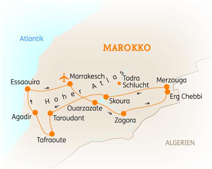 12 Tage Marokko Rundreise Süden 2020