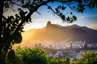 Blick auf Rio de Janeiro mit Cristo Redentor