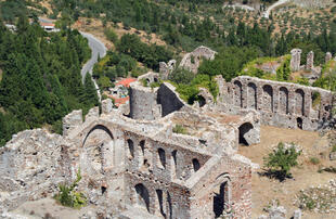Archäologische Stätte in Mystras