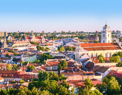 Vilnius aus der Vogelperspektive
