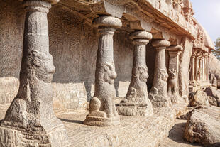 Ruinen in Mahabalipuram