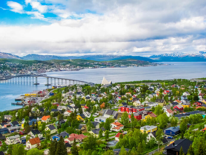Tromso, Blick auf Tromsdalen