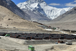 Rongbuk Zeltlager von außen