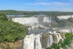 Iguazu Wasserfälle von der brasilianischen Seite 