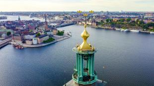 Blick von Stadhus auf Stockholm 