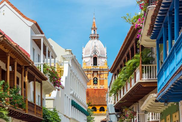 Blick auf die Kathedrale von Cartagena