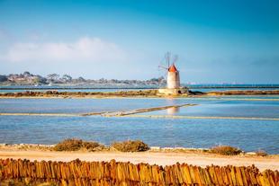 Salinenbecken bei Marsala 