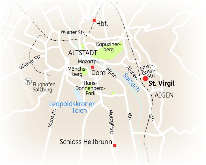 Reiseroute der 7 bis 8 Tage Salzburg Reise