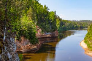 Fluss Gauja im Gauja-Nationalpark 