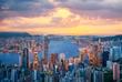 Hongkong bei Sonnenuntergang