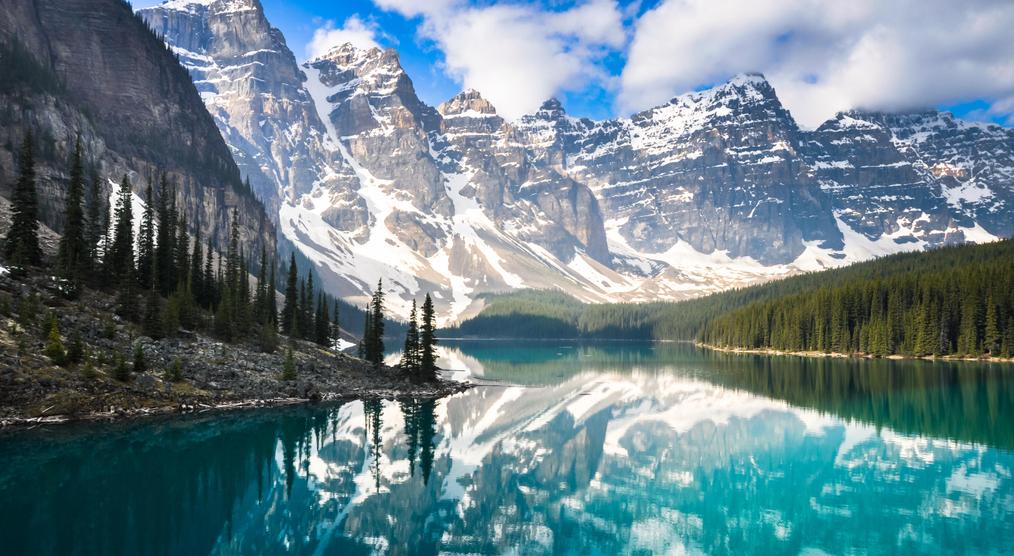 Moraine Lake in den Rocky Mountains Kanada