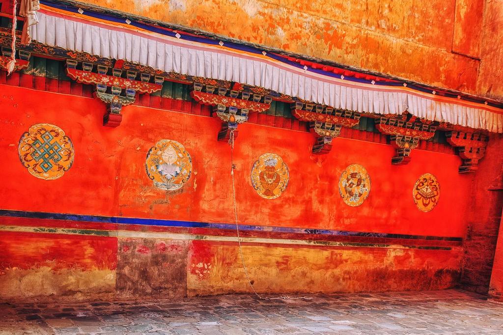 Buddhistische Wandmalerei
