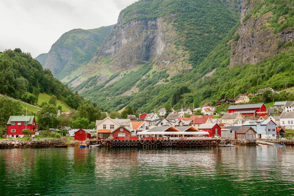 Blick auf Flåm
