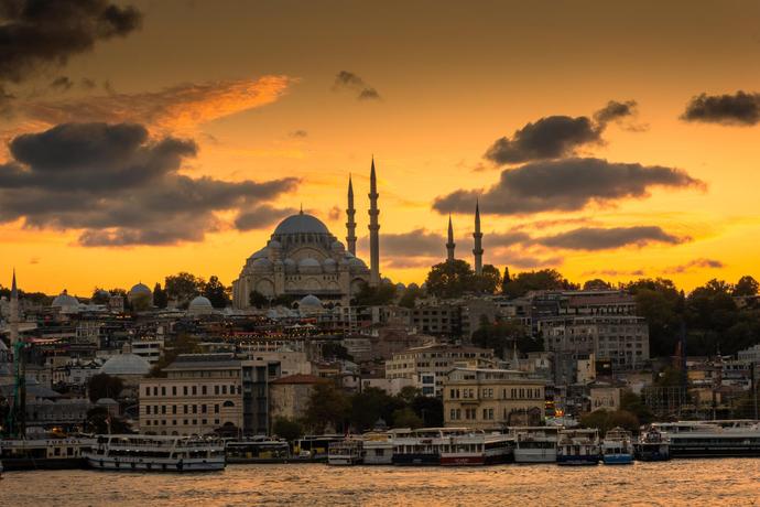 Istanbul bei Sonnenuntergang