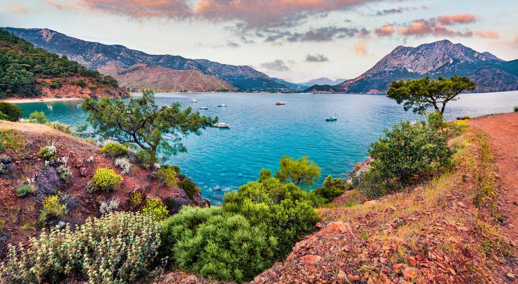 Sonnenaufgang Bucht in Adrasan Türkei Reisen