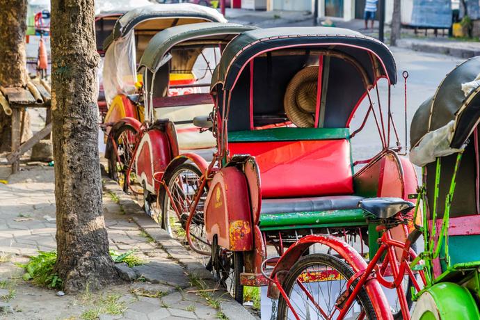 indonesische Rikscha 