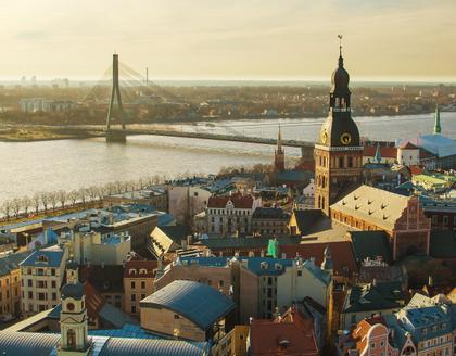 Riga am Abend