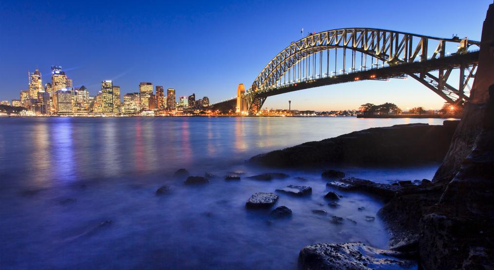 Harbour Bridge bei Sonnenuntergang 