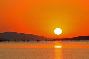 Sonnenuntergang auf dem Lake Kariba
