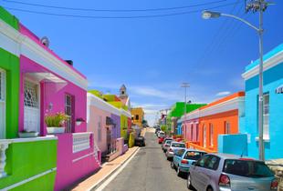 Buntes Viertel Bo-Kaap in Kapstadt