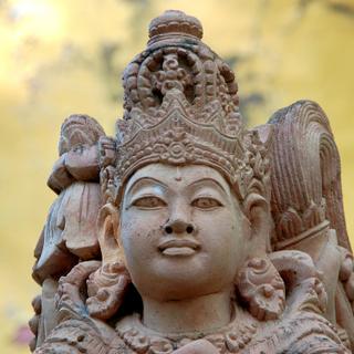 Balinesische Statue in einem Tempel