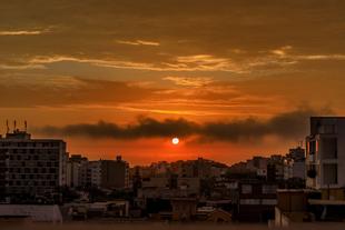 Sonnenuntergang über Lima