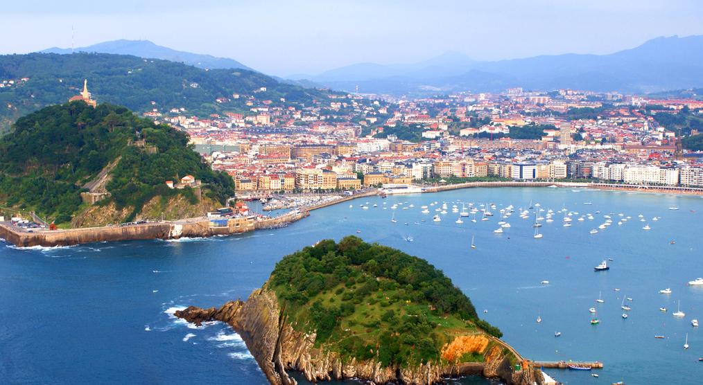 Bucht La Concha San Sebástian