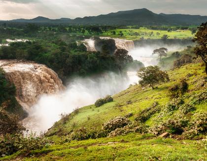 Wasserfall am Blauen Nil