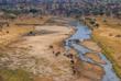 Elefanten am Fluss Tarangire 