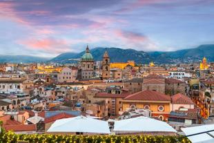 Sonnenuntergang in Palermo 
