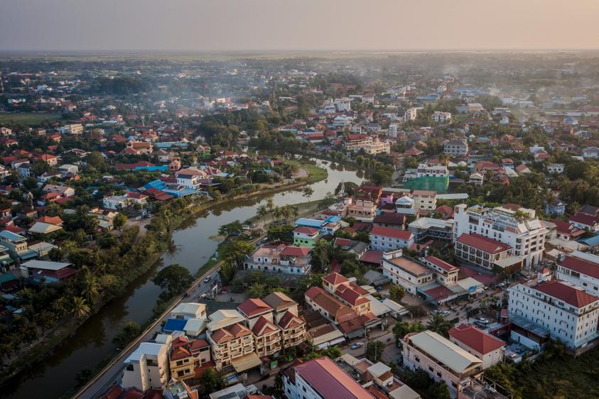 Siem Reap aus der Vogelperspektive