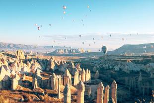 Heißluftballons über Göreme 