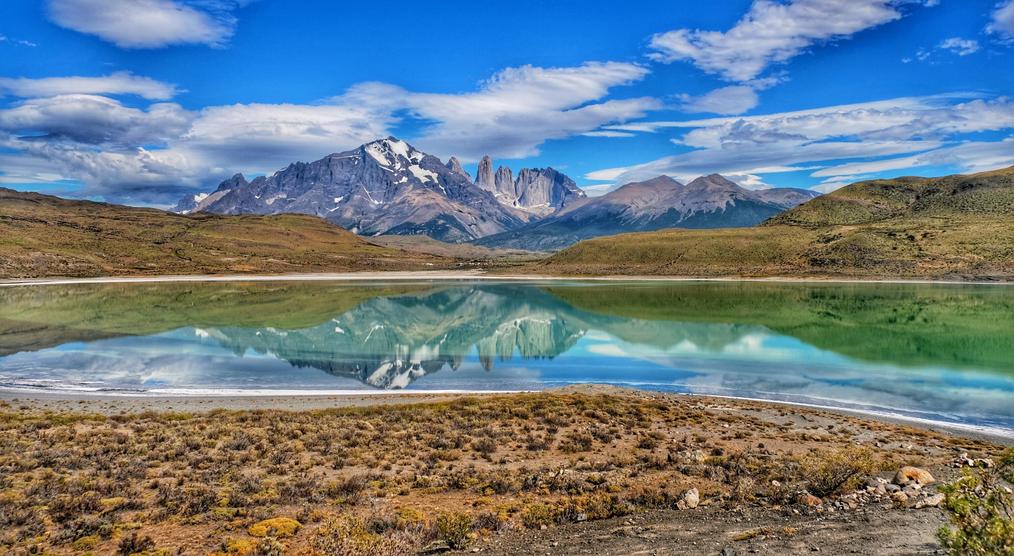 Blick auf den Torres del Paine während einer Chile Reise