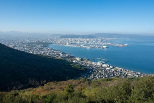 Ausblick vom Yashima-Plateau auf Takamatsu