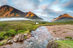 Haus im Glen Coe Tal